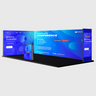6m Backlit SEG U-Shape Booth Kit with Lightbox Counter