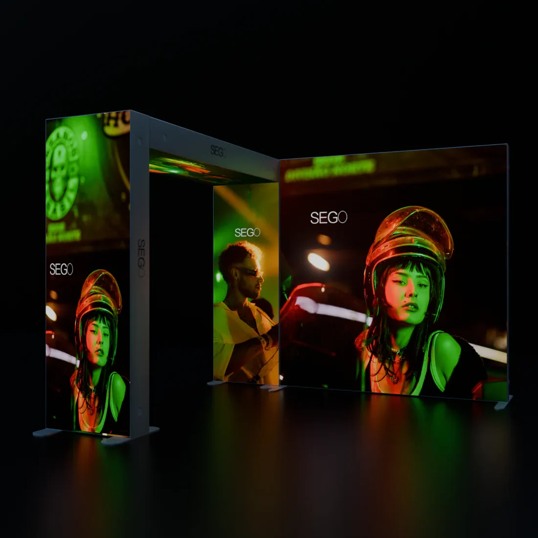 SEGO Backlit Booth 3m x 3m - Model 1