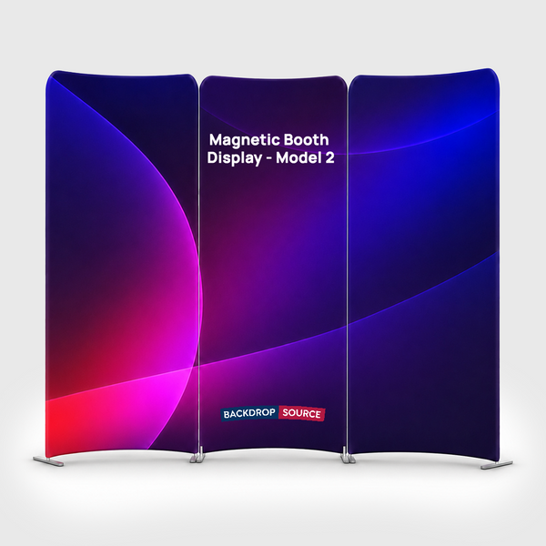Magnetic Fabric Booth Display - Model 2 (2m x 2m)