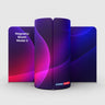 4x3m Magnetic Fabric Booth Wall with Curved Panel Options
