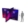 2x2m Magnetic Fabric Straight Backwall Display