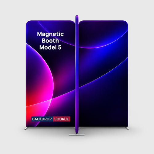 2x2m Magnetic Fabric Straight Backwall Display