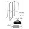 2x2m Magnetic Fabric Straight Backwall Display