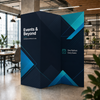 Fabric Magnetic Partition Display – 3 Panel