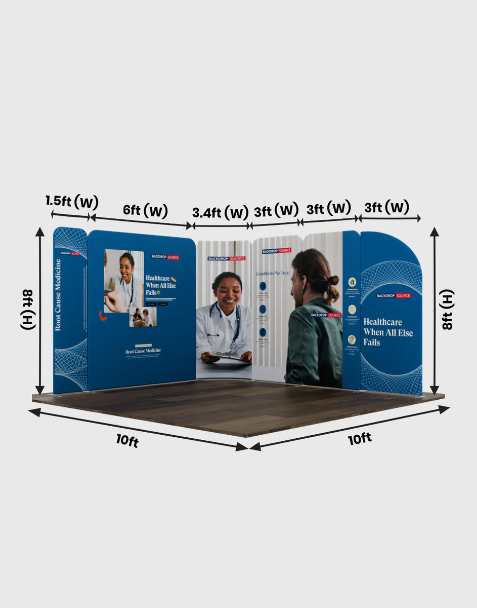 Magnetic Fabric Booth Display Model 3 – 3m x 3m Trade Show Booth ...