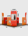 3x3m Magnetic Fabric Booth Wall with Curved & Straight Panels
