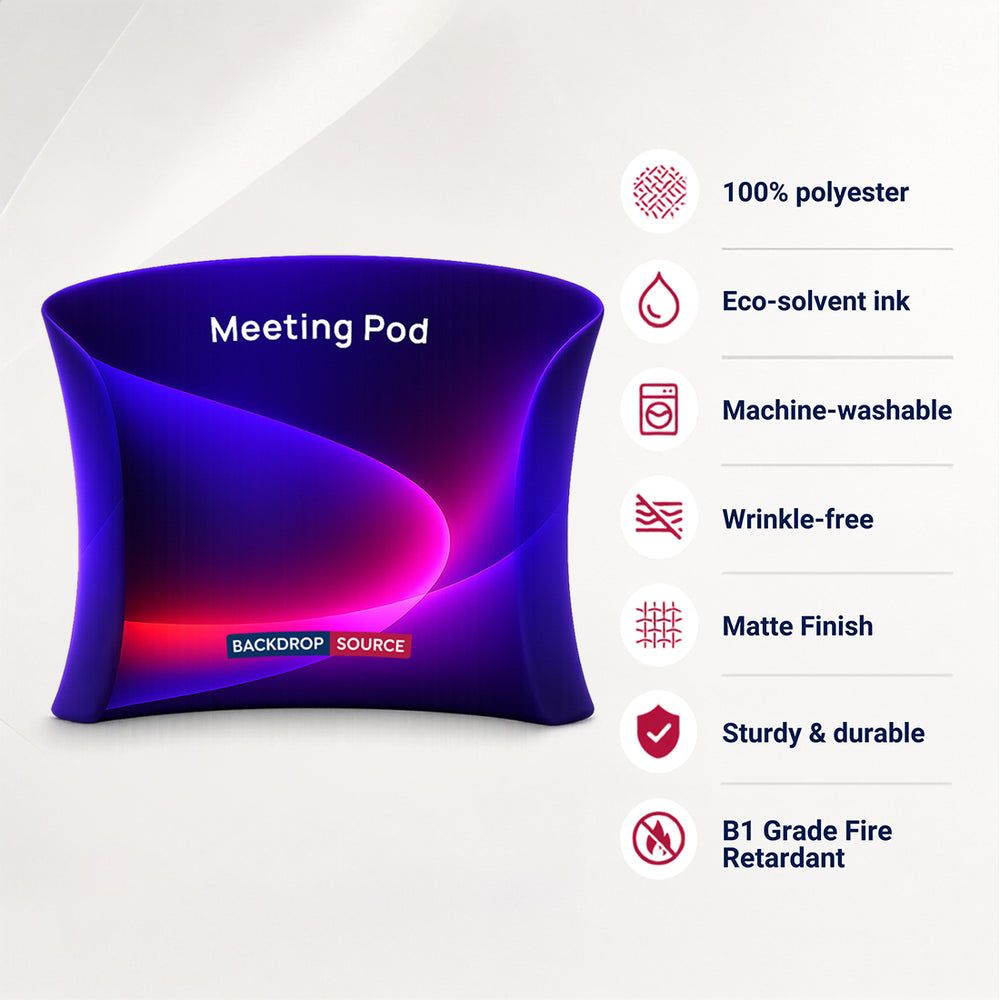 Meeting Pod Exhibition Stand – Fabric Display 3m x 2.3m