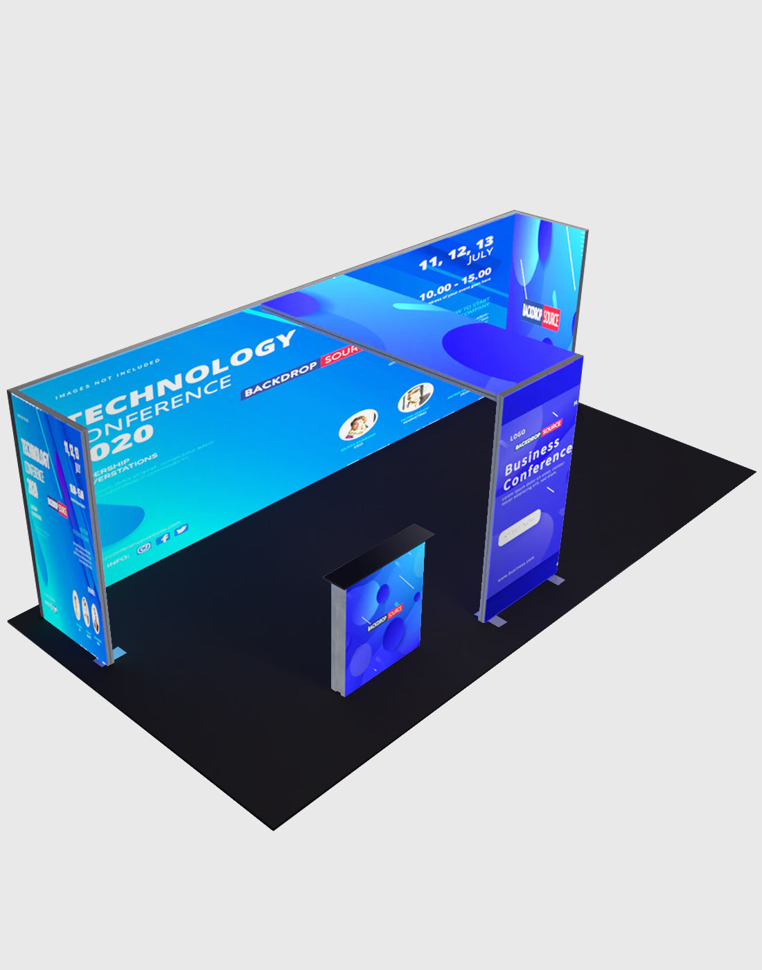 Product Kit Display SEG Modular Lightbox Display Kit - Model 13 | Custom Event Display UK ...