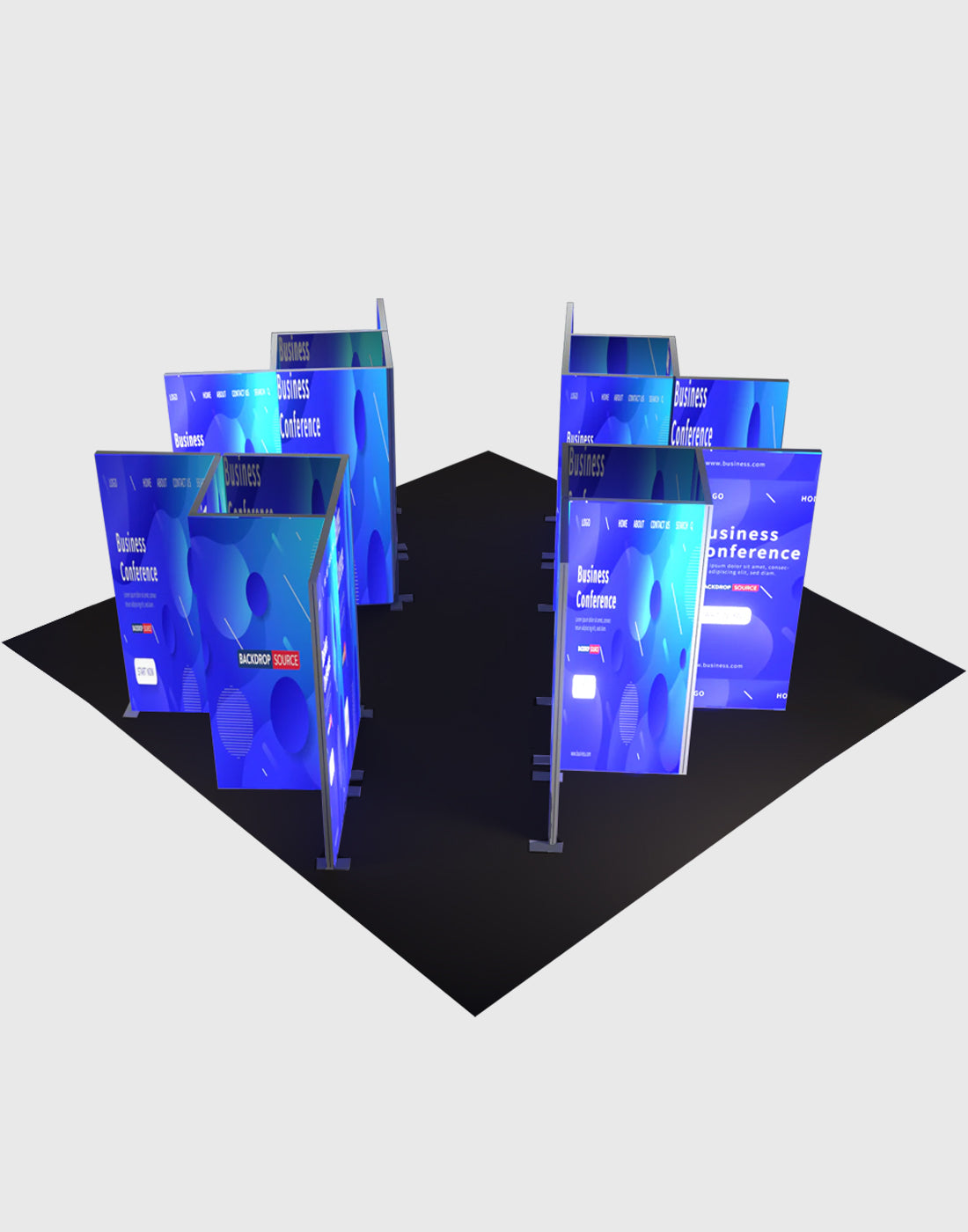 Custom Event Display Column SEG Modular Lightbox Display Kit - Model 15 | Custom Event Display UK ...