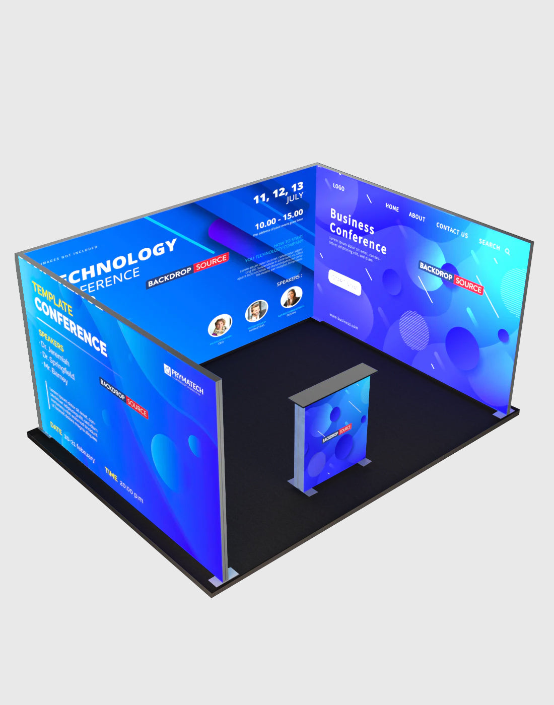 Modular Light Box Display 4m SEG Modular Lightbox Display for Tradeshows - Model 2 | Custom Event ...