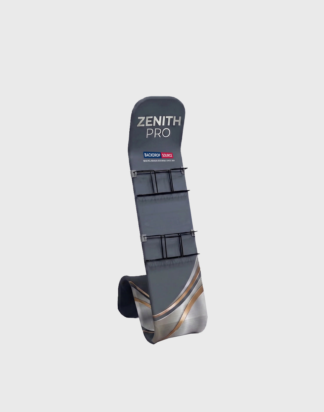 Modern S-Shaped Brochure Stand