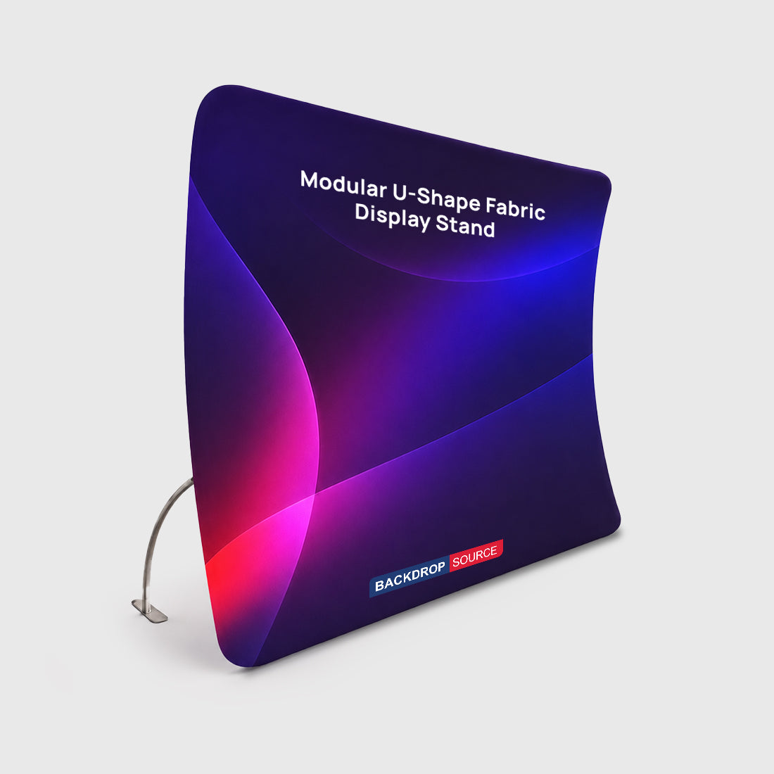 Modular U-Shape Fabric Display Stand – Tension Media Wall