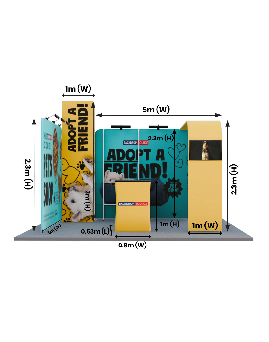 Modular Booth Kits 6m x 6m - Model 01