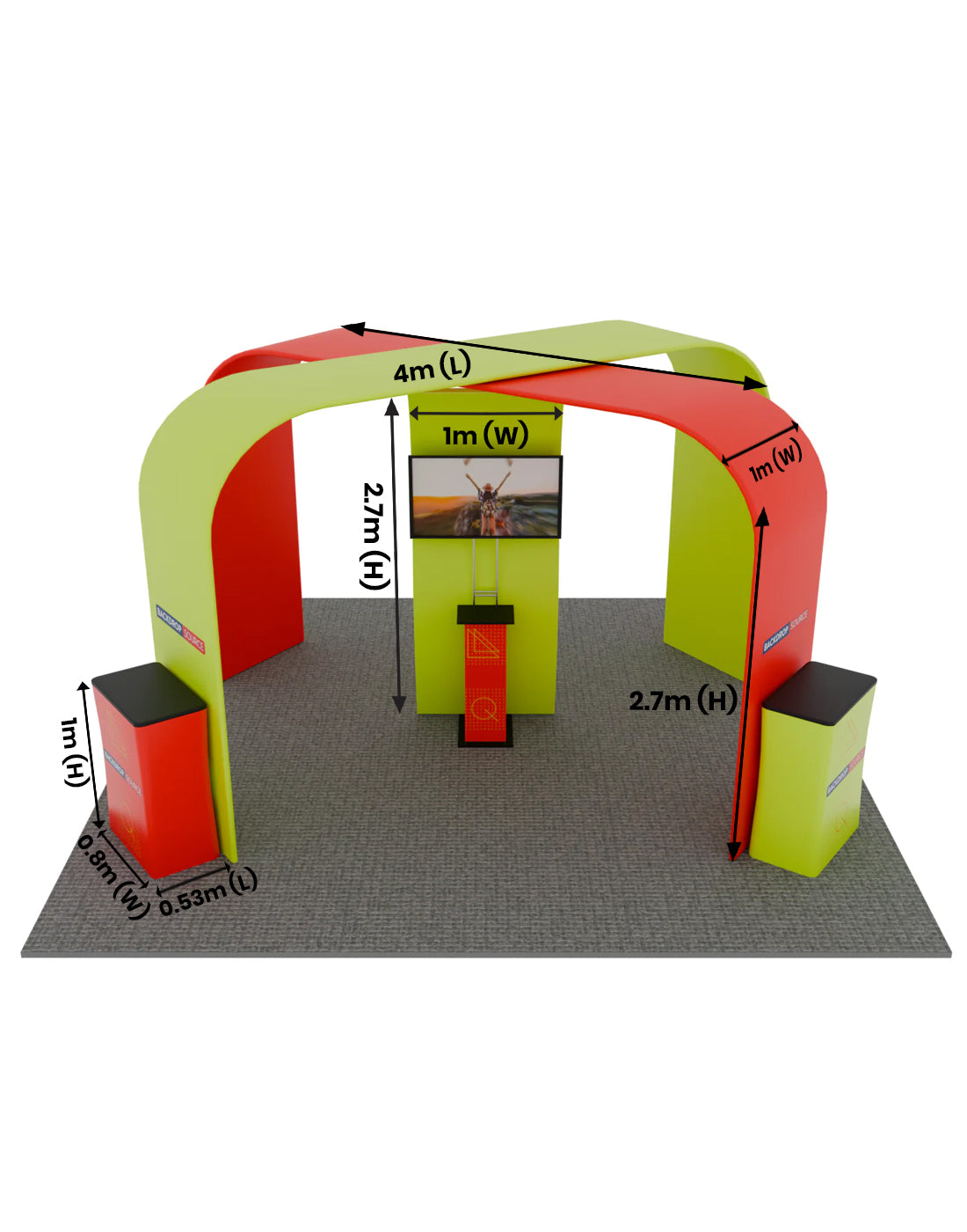 Modular Booth Kits 6m - Model 05 | Backdropsource
