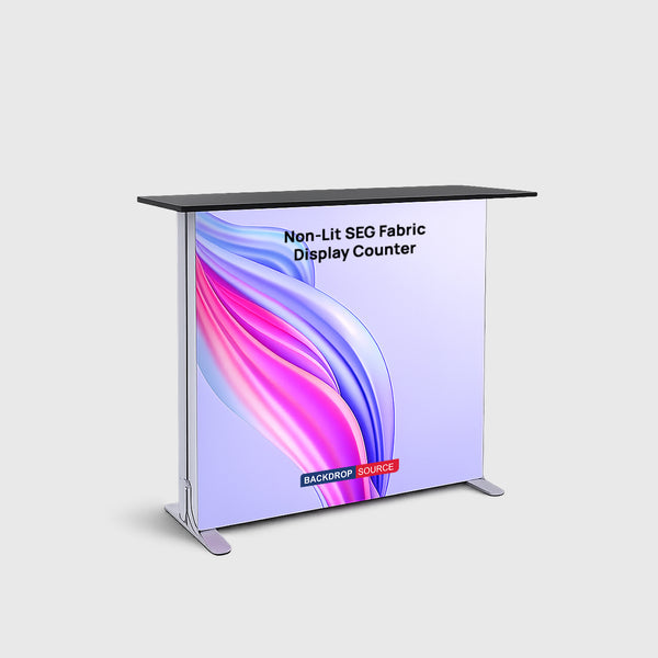 Non-Lit SEG Fabric Display Counter – 1m H Height