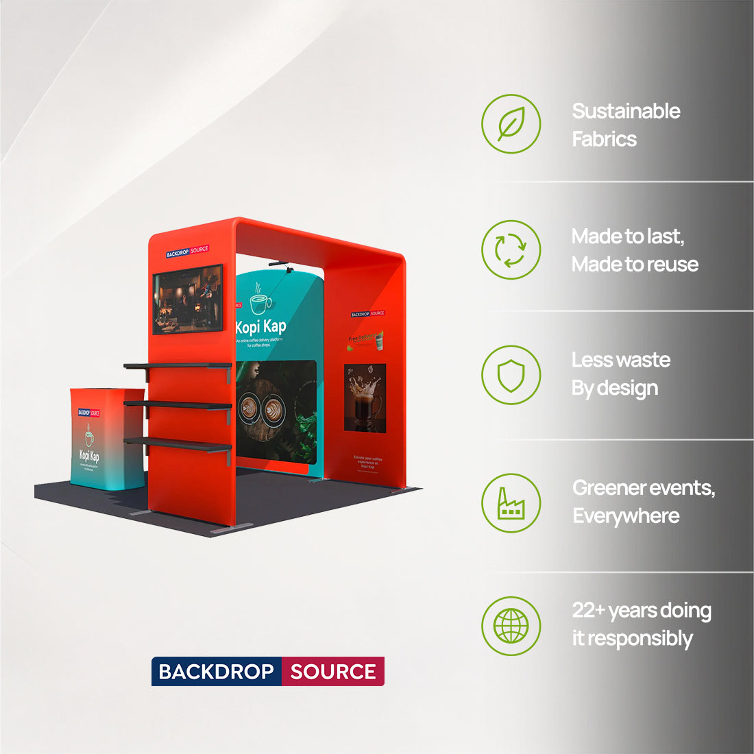 Portable Exhibit Display 3m x 3m - Model 37