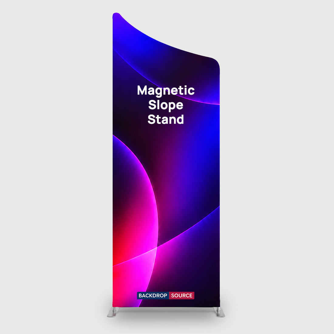 Magnetic Slope Fabric Banner Stand - included in Magnetic Straight & Slope Fabric Banner Stand Exhibition Kit