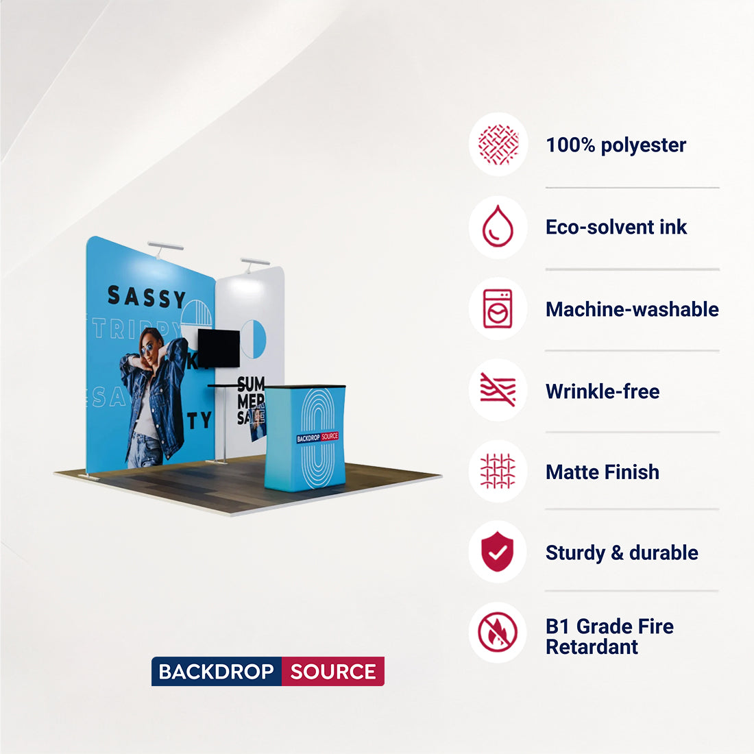 Portable Exhibit Display 3m x 3m - Model 4