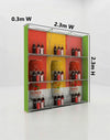 Portable Pop-Up Display Wall with Shelving (Dual-Side Print)
