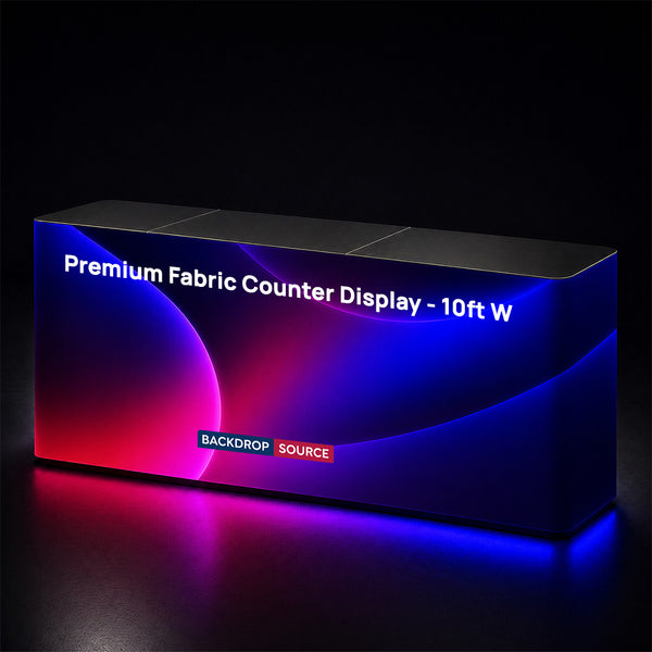 Premium Fabric Counter Display - 3m W
