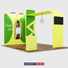 Premium Modular L Arch TV Display Exhibition Kit for 3m Wide Booths