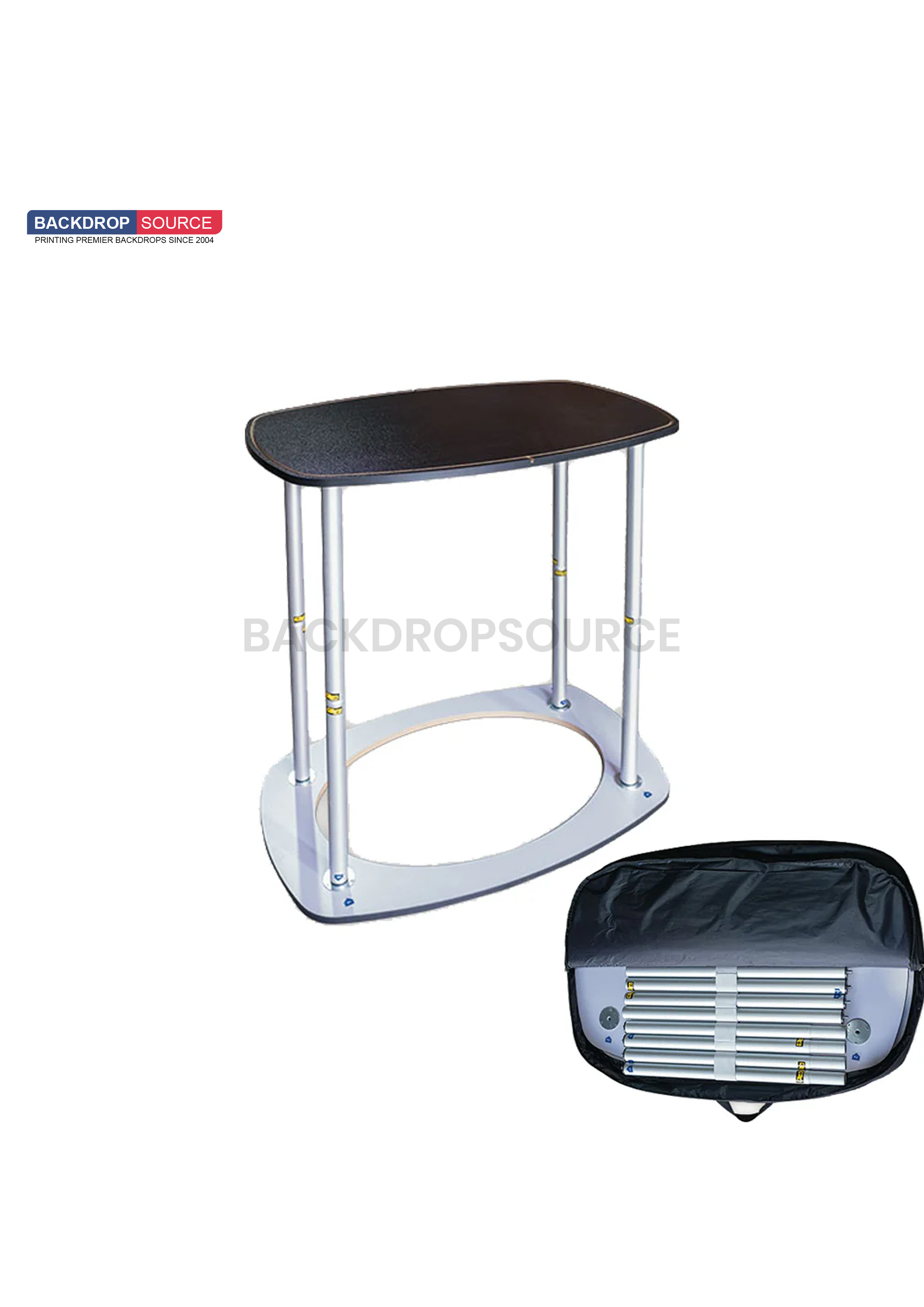 Rectangle Counter with Header Panel | Trade Show Display ...