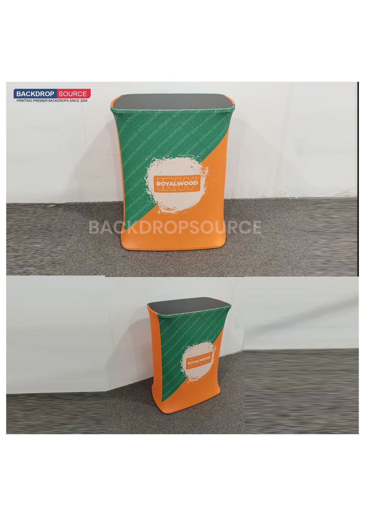 Rectangle Fabric Display Counter – Exhibition Podium Stand UK ...