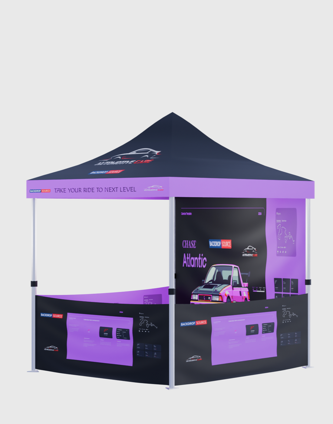 Heavy Duty Custom Canopy Tent (2m W x 3m H)