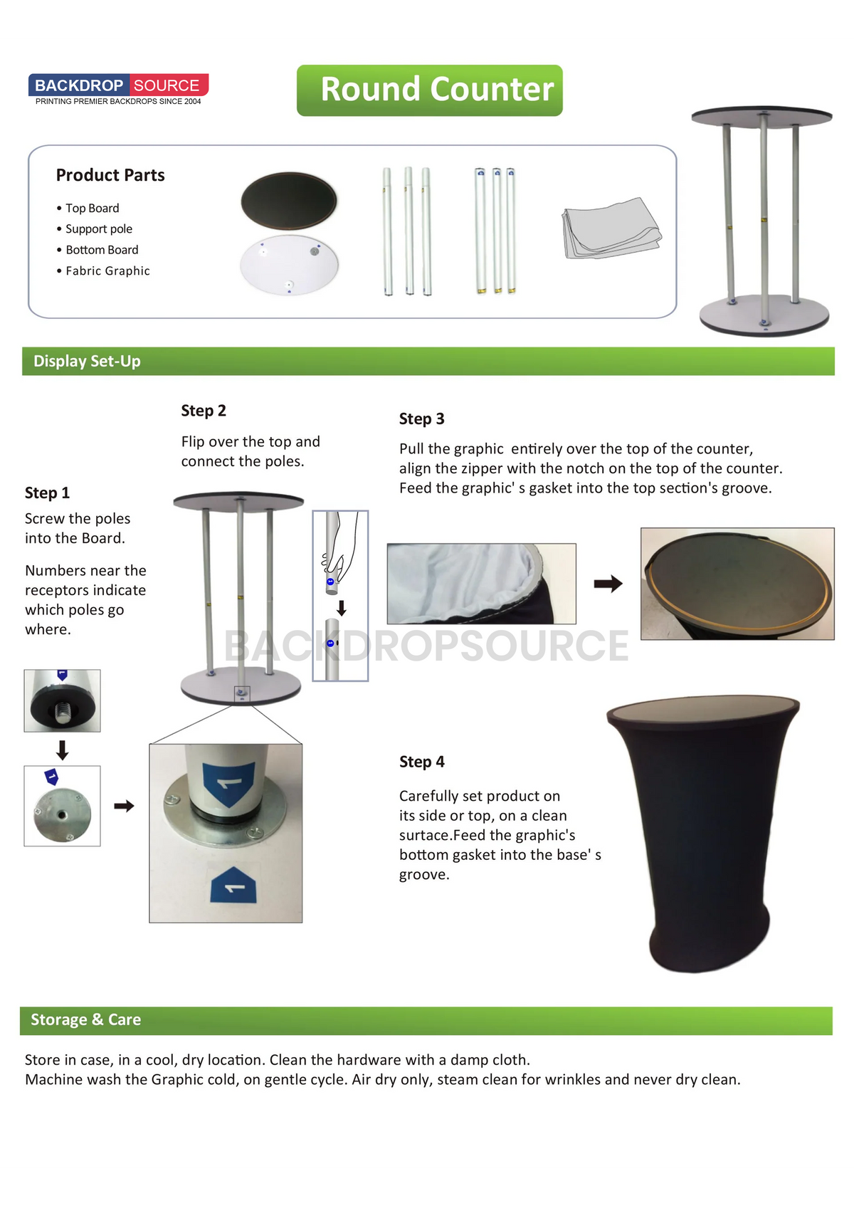 Round Fabric Display Counter – Exhibition Podium Stand UK ...