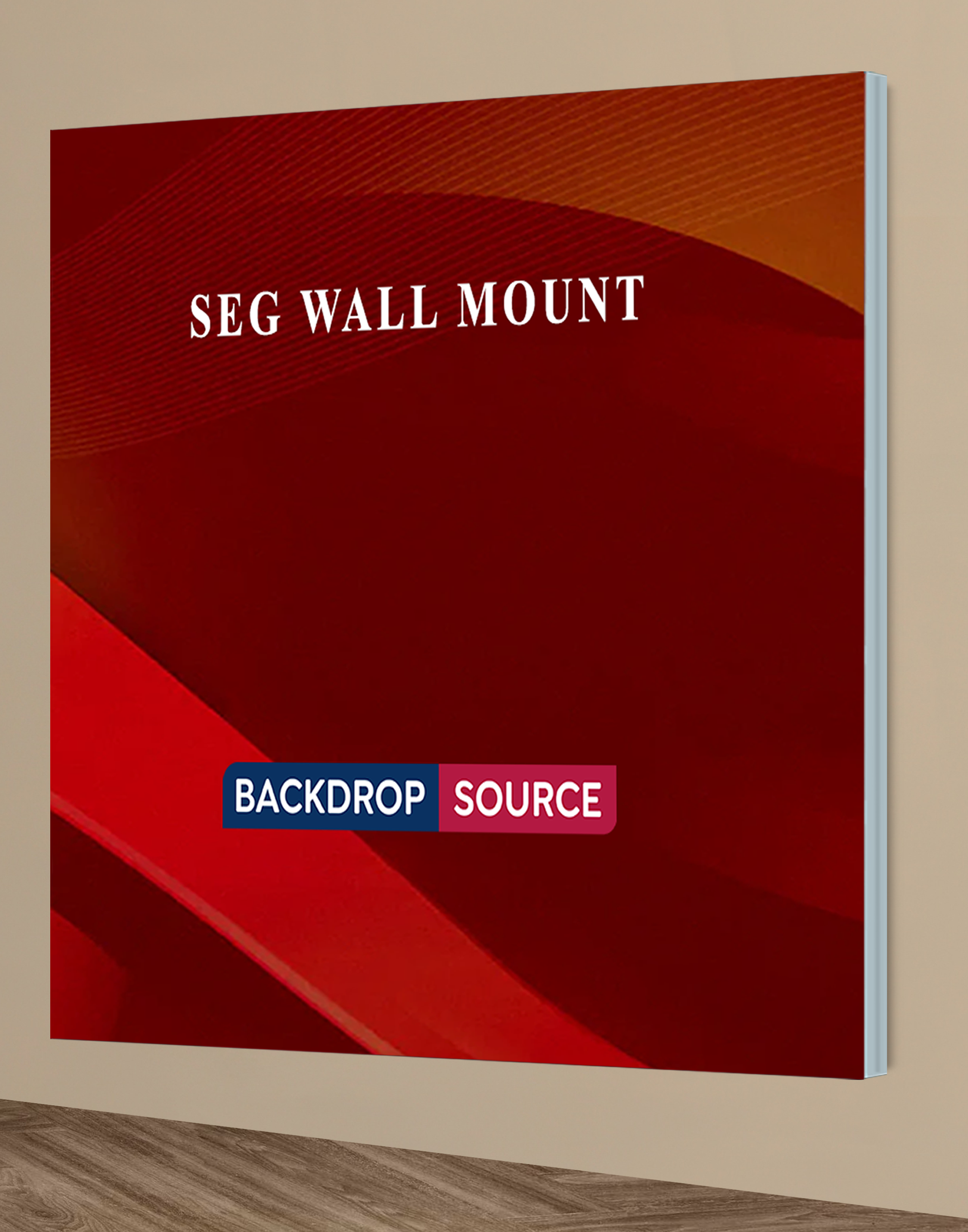Wall-Mounted SEG Fabric Display – 60mm Depth