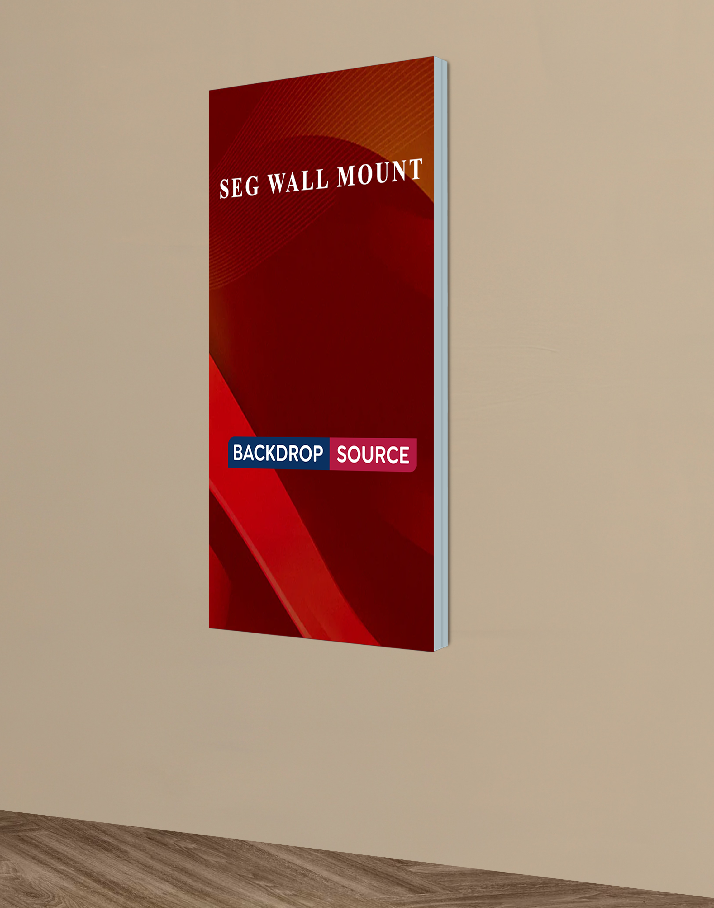 Wall-Mounted SEG Fabric Display – 60mm Depth
