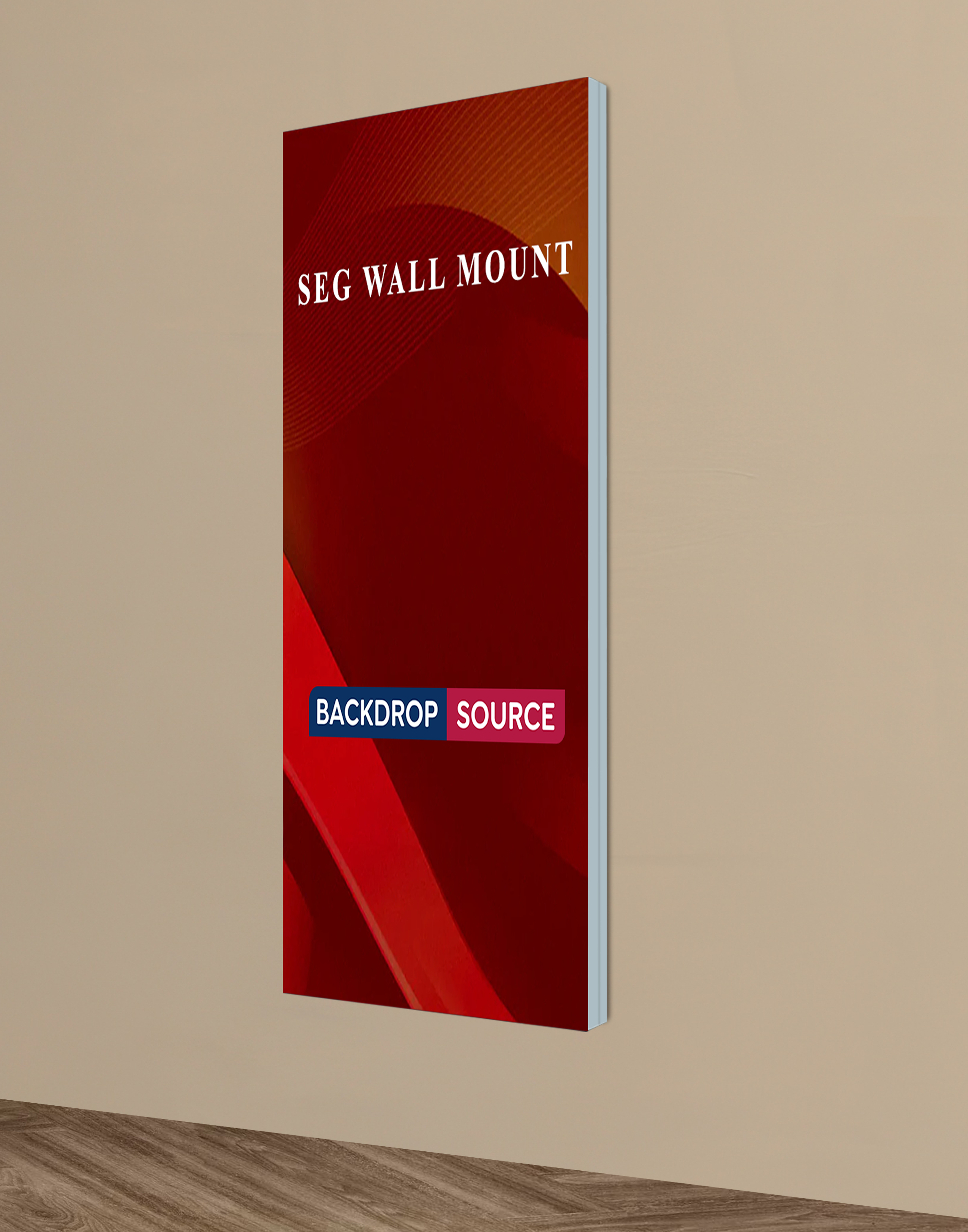 Wall-Mounted SEG Fabric Display – 60mm Depth