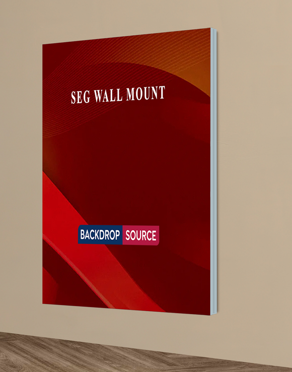 Wall-Mounted SEG Fabric Display – 60mm Depth