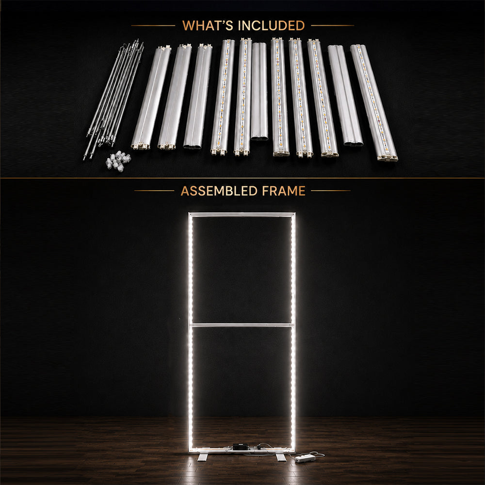 SEG Frameless Fabric Led Light Box Display - 0.85m W x  2m H