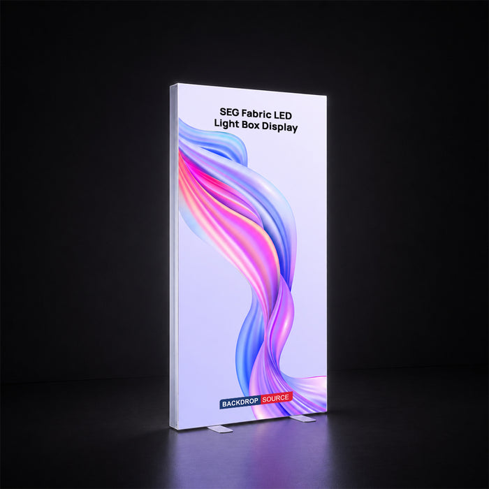 SEG Frameless Fabric Led Light Box Display - 1m W x 2m H