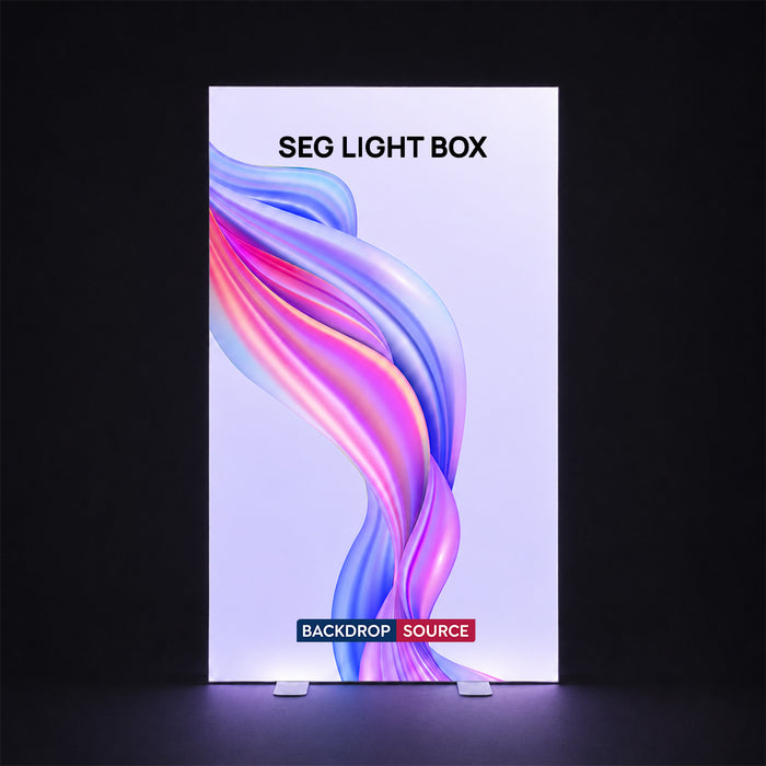 SEG Frameless Fabric Led Light Box Display - 1.2m W x 2m H