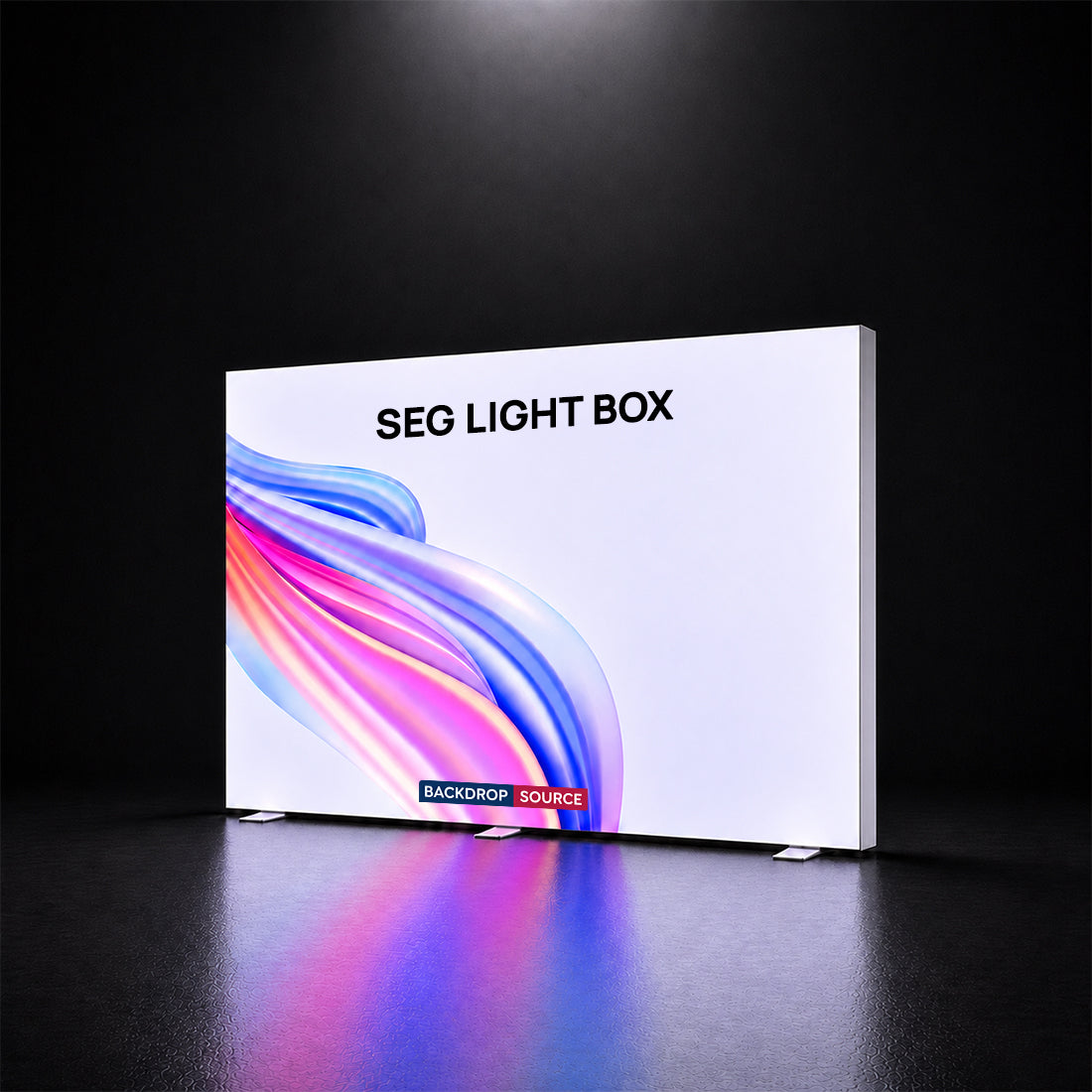 SEG Frameless Fabric Led Light Box Display - 3m W x 2.5 H x 120mm D