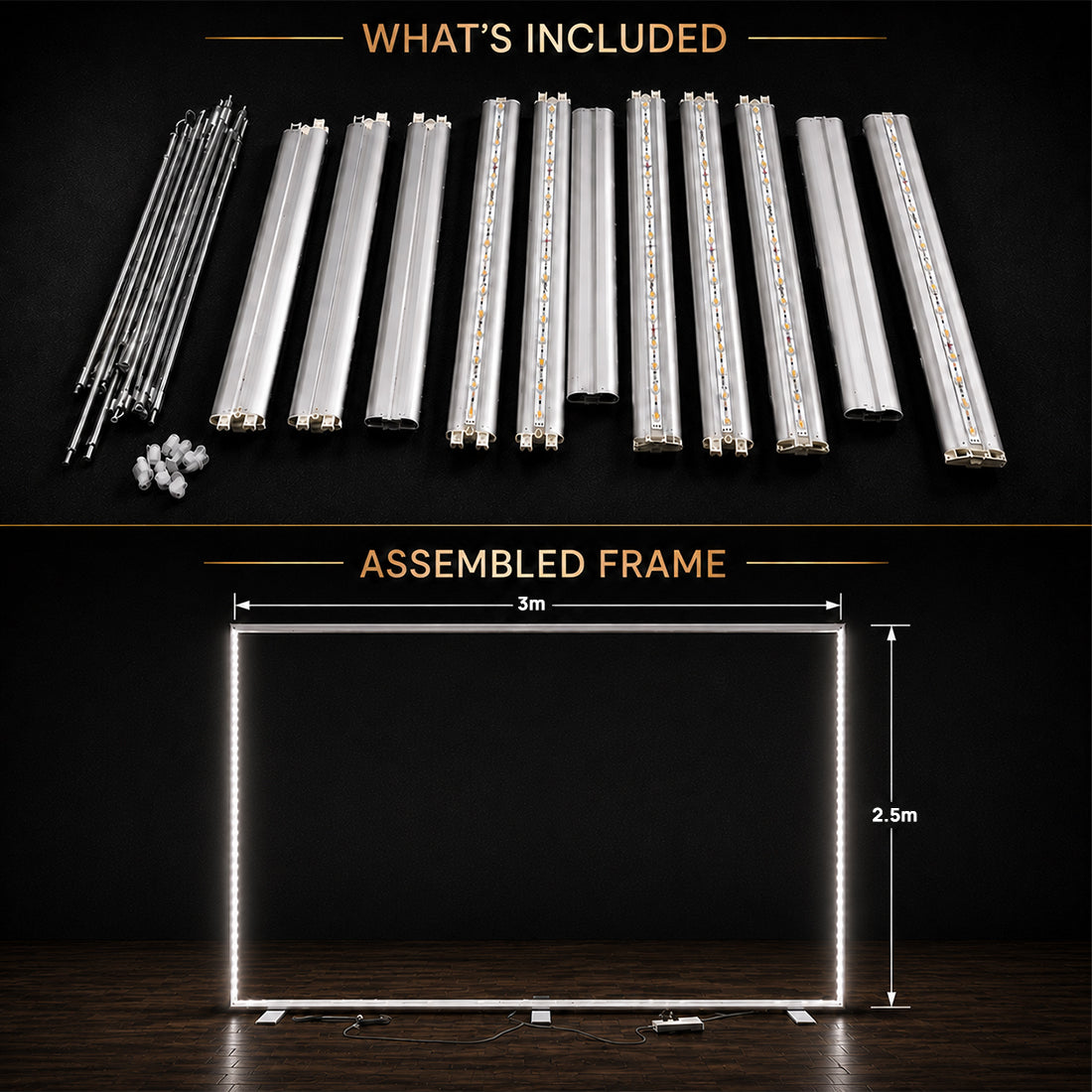 SEG Frameless Fabric Led Light Box Display - 3m W X 2.5 H