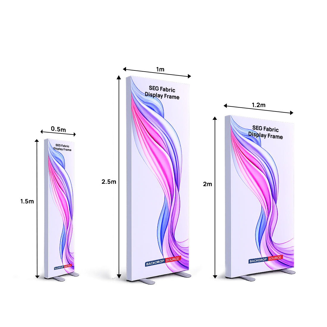 60mm Depth SEG Fabric Display Frame – Aluminum Profile