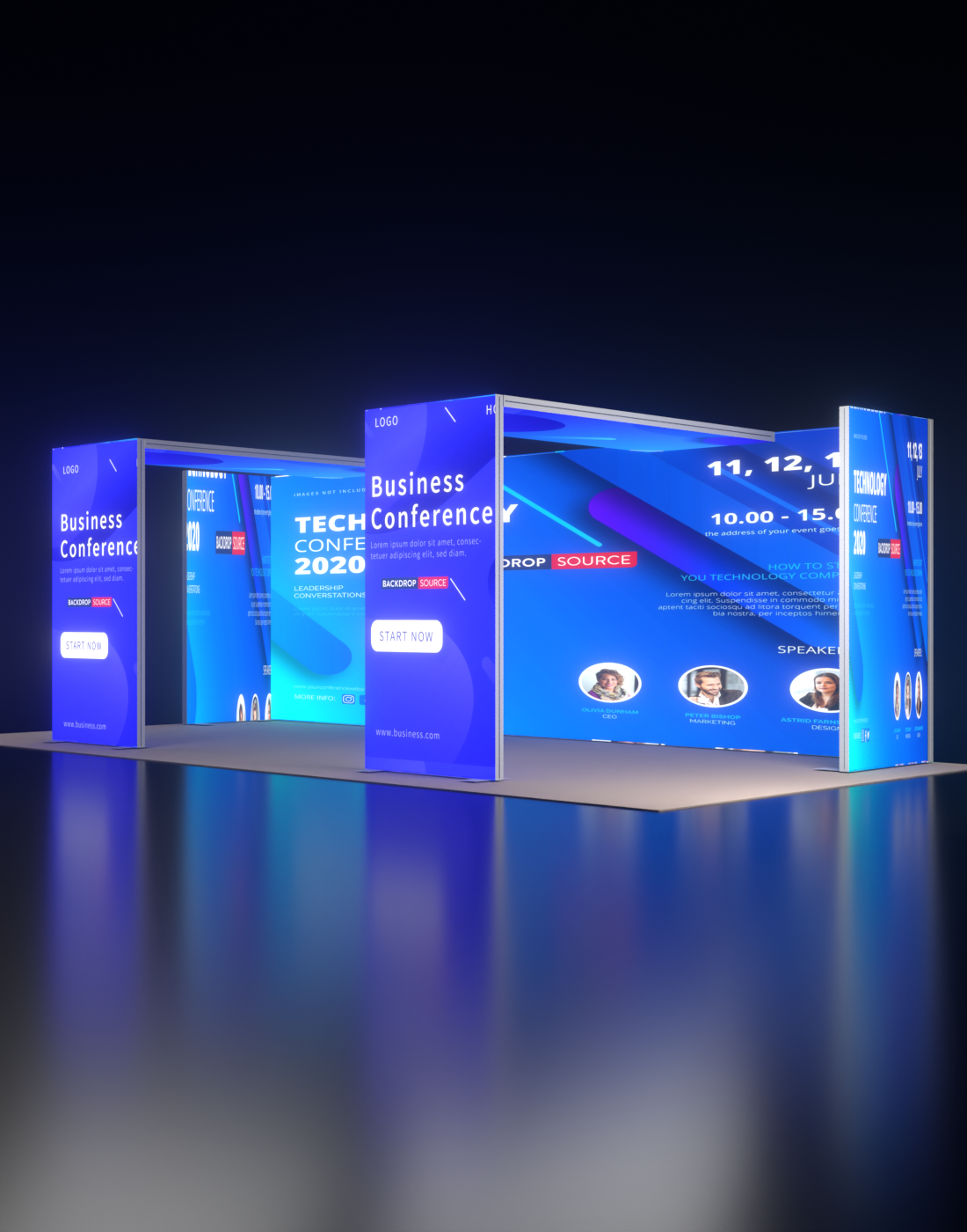 Custom Event Display Column SEG Modular Lightbox Display Kit - Model 14 | Custom Event Display UK ...