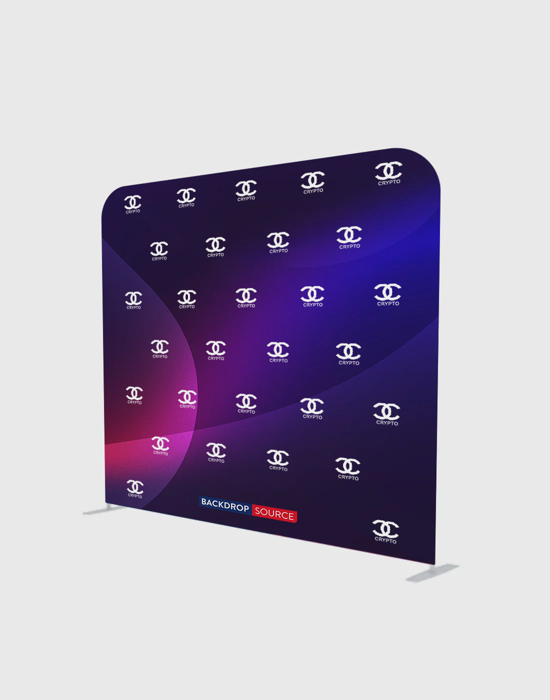 Media Backdrop With Riser Straight Tension Step & Repeat Media Wall | Fabric Event Backdrop ...
