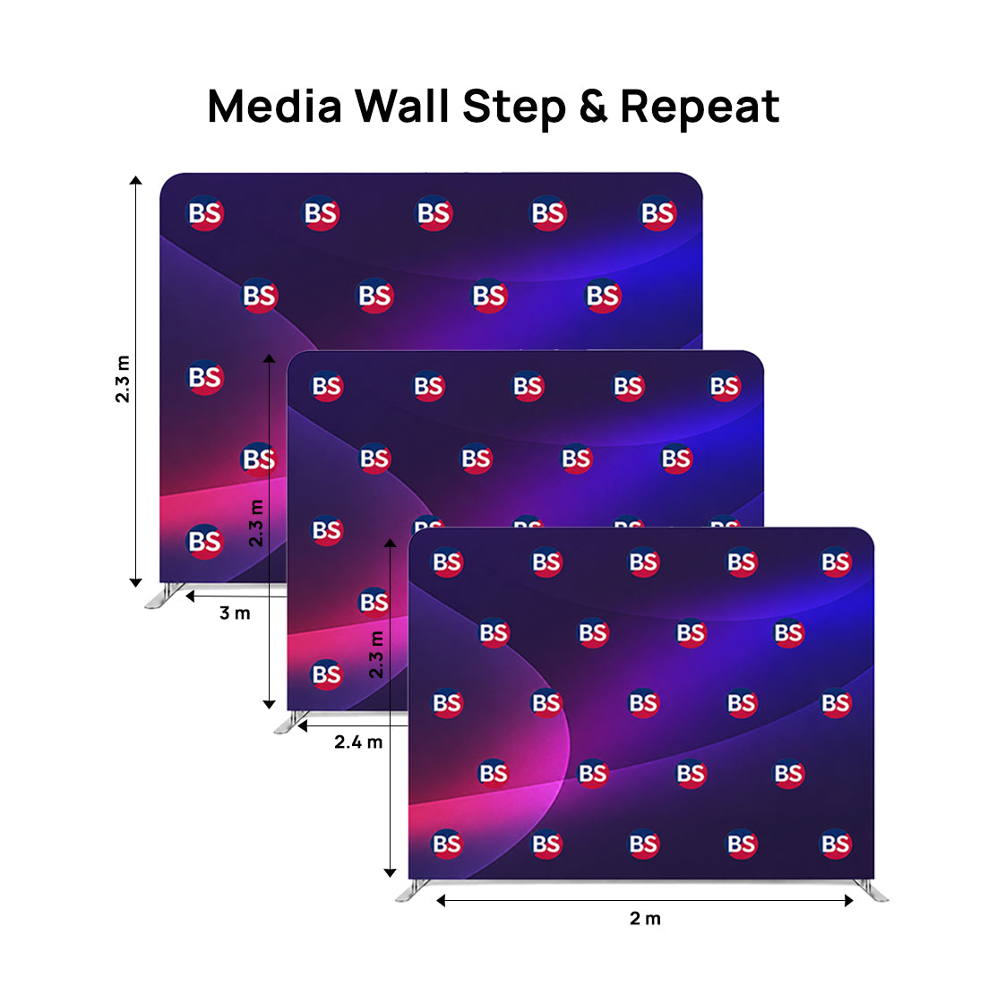 Tension Fabric Step & Repeat Display Wall
