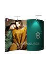S Shape Wave Tension Fabric Media Wall Backdrop