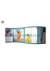 S Shape Wave Tension Fabric Media Wall Backdrop