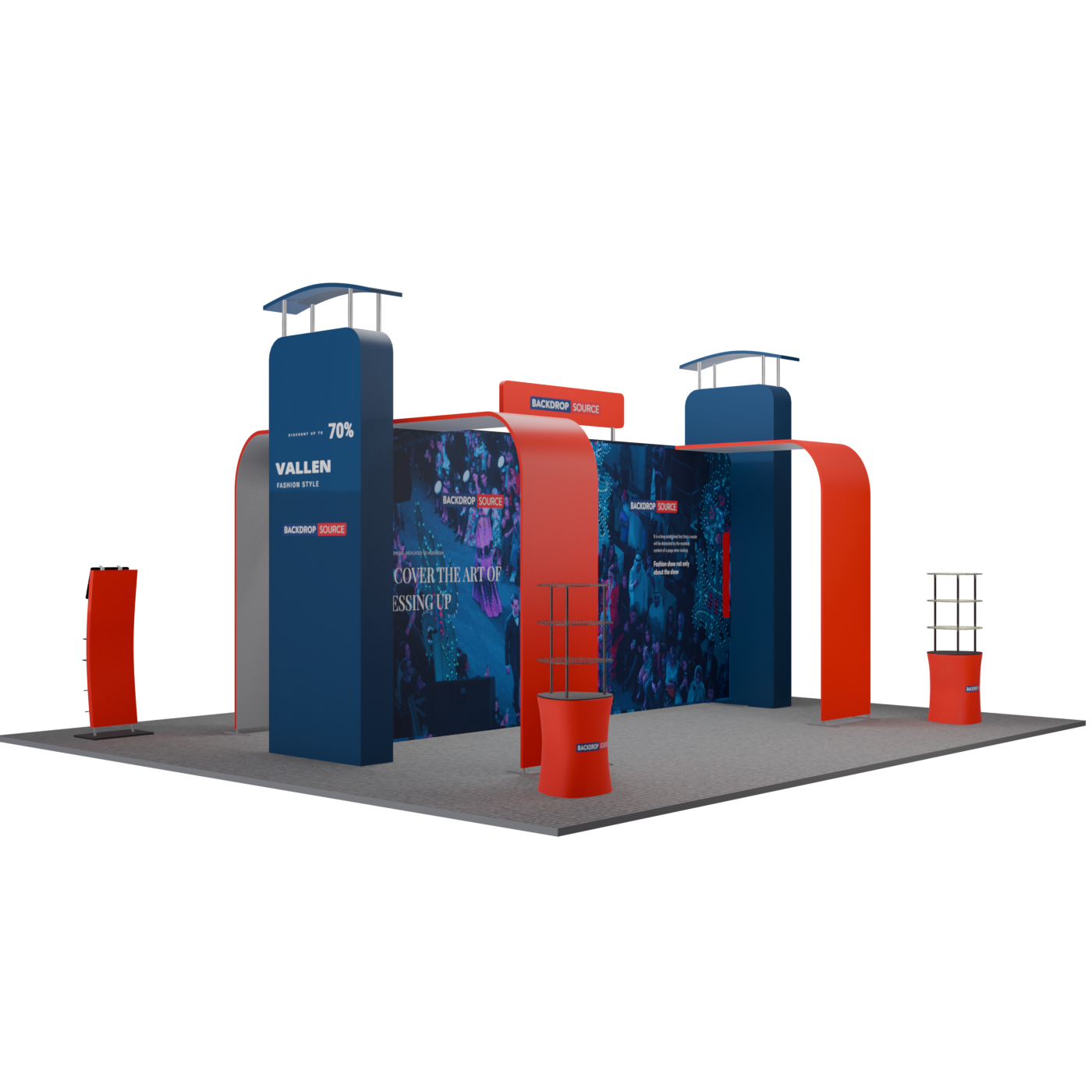 Modular Booth Kits 6m x 6m - Model 04