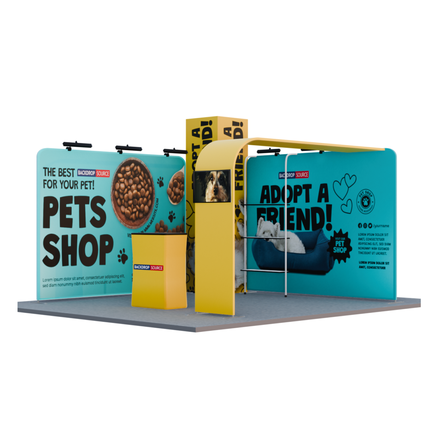 Modular Booth Kits 6m x 6m - Model 01