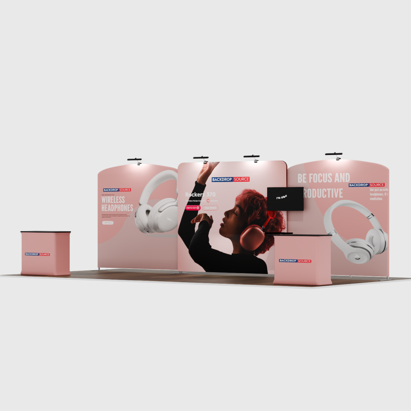 Portable Exhibit Display 6m x 3m - Model 10