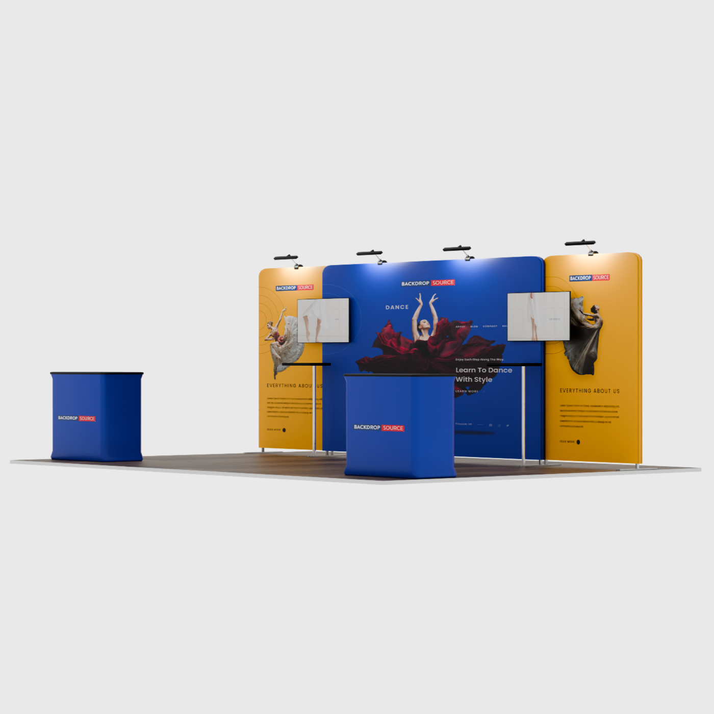 Portable Exhibit Display 6m x 3m - Model 4
