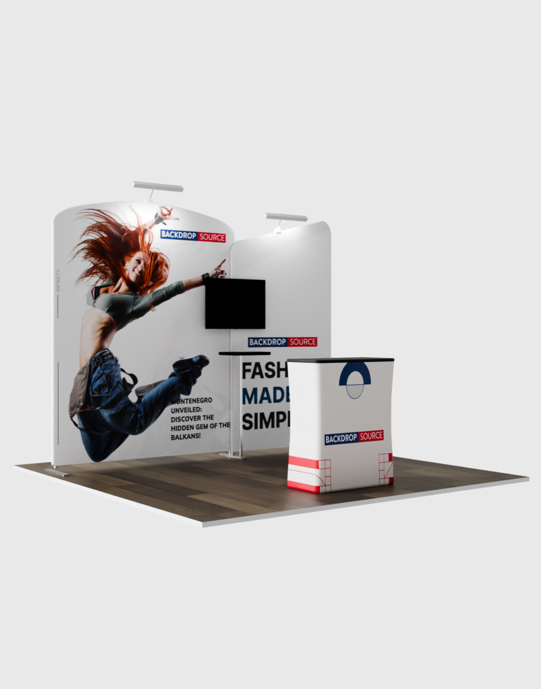 Portable Exhibit Display 3m x 3m - Model 5