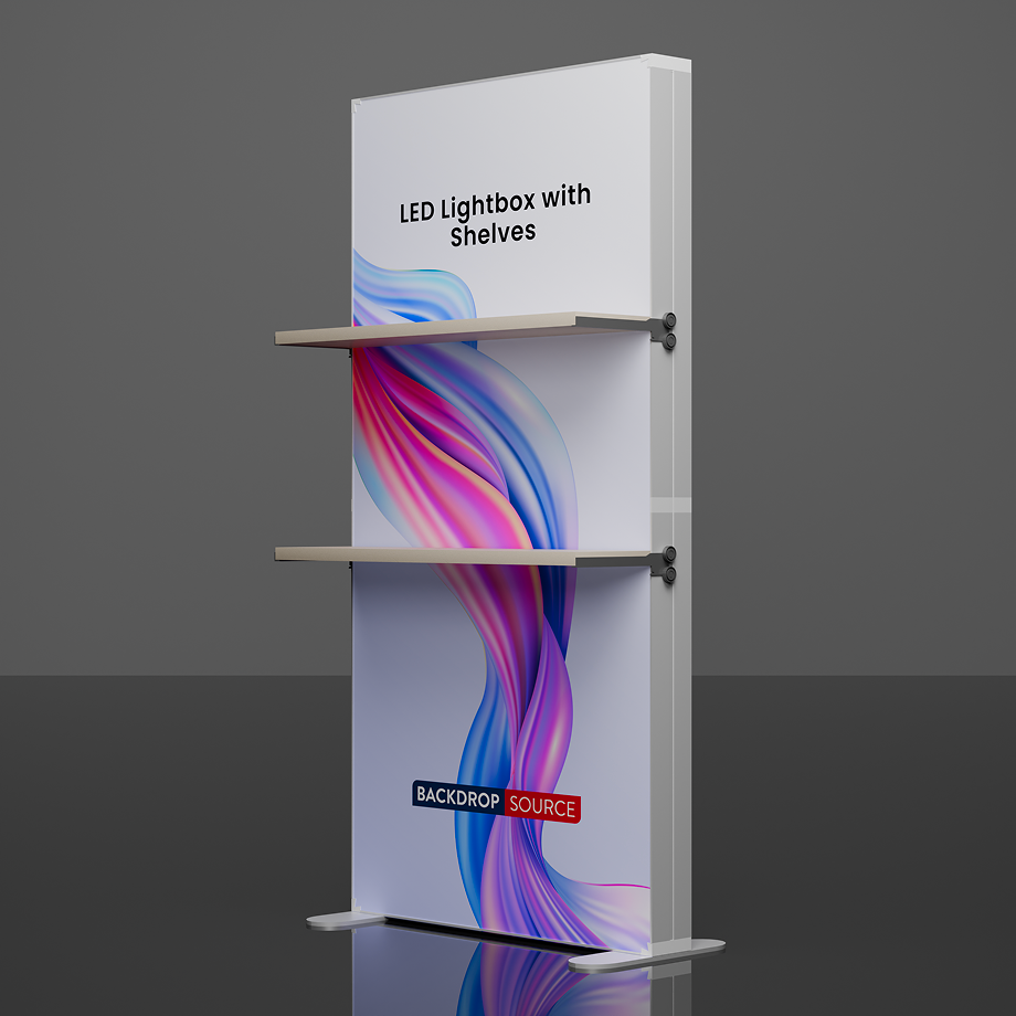 Seg Light Box Examples SEG LED Light Box with Shelves | Custom Event Display UK ...